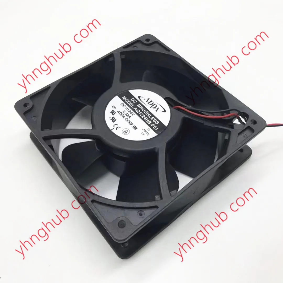 

ADDA AD1224HB-F51 DC 24V 0.32A 120x120x38mm 2-Wire Server Cooling Fan