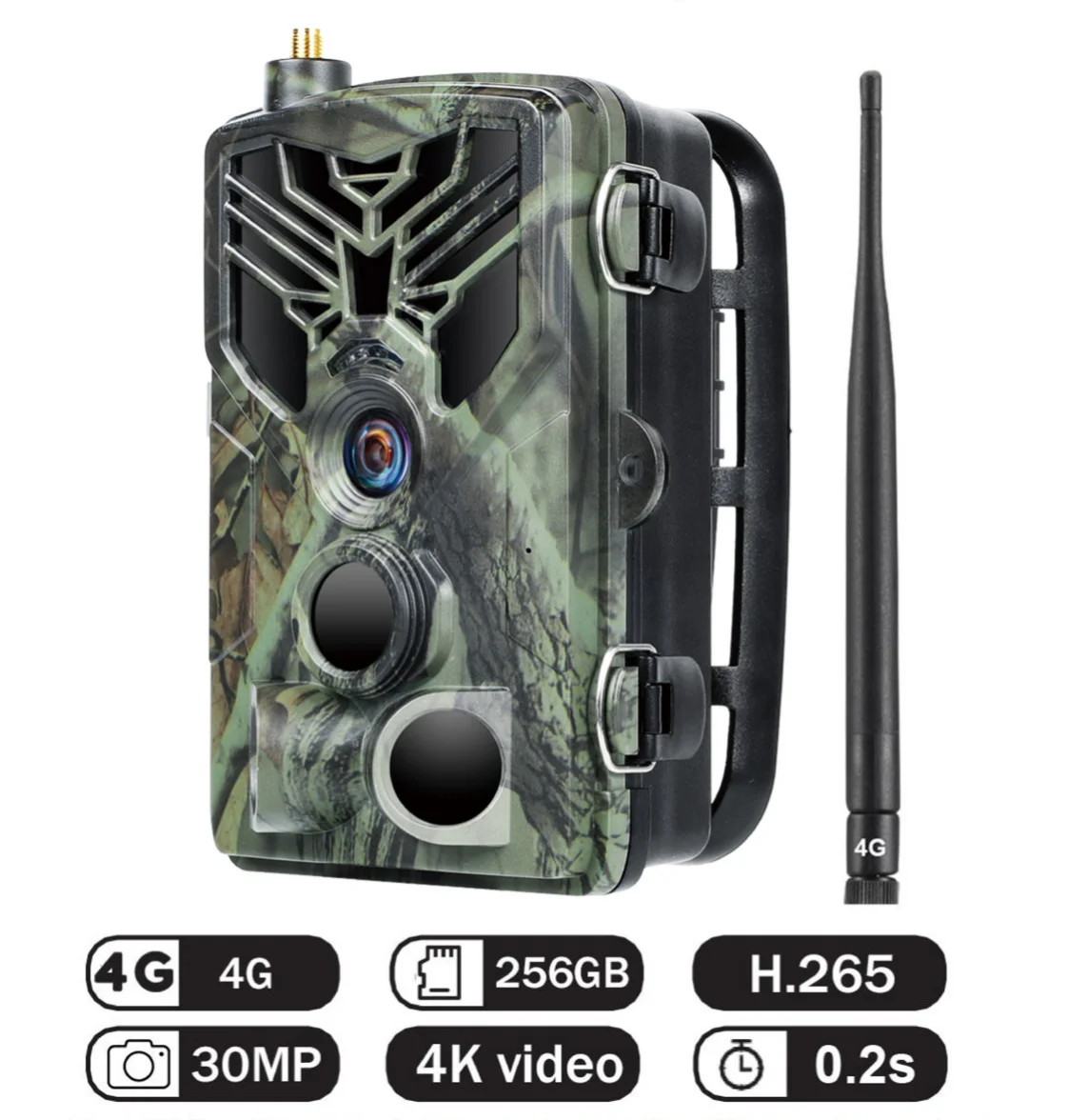 

4K Live Broadcast Trail Camera Cloud Service APP 4G Hunting Cameras Wireless Cellular Mobile 30MP Night Vision Cameras HC810PRO