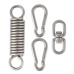 Heavy Duty Hanging Kit Spring Hook for Punching Bags Rocking Seat Swing Hammock