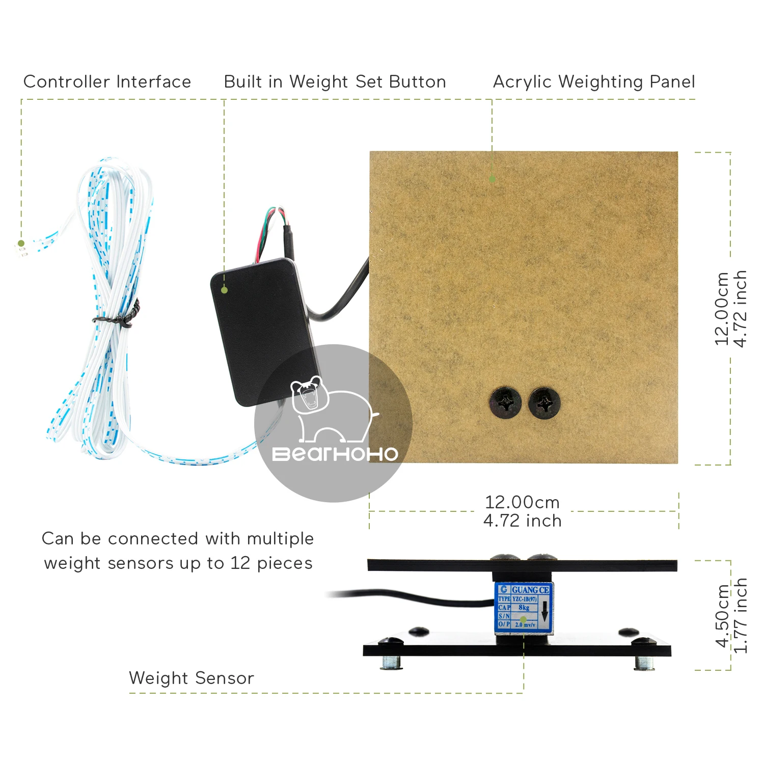 Escape Room Props ,Puzzles Scale Sensor Put The Right Weight on Scale Sensor to Open 12V EM Locks for Escape Room and Exit Game