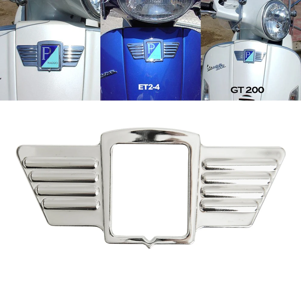 Motorcycle Chrome Wings Logo Trim Case for Piaggio Vespa GS150 GS160 SS180