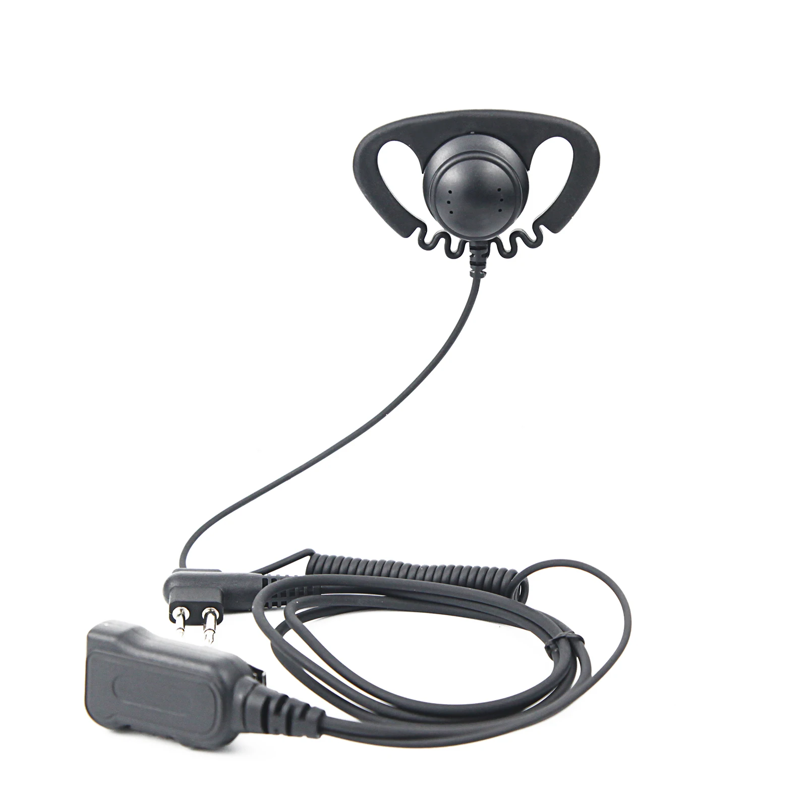 D-Style Earpiece with In-Line Microphone and PTT Replaces,56517,56517F,for Motorola CP100,EP450,CLS1110,HKLN4599,HKLN4599B,2 Pin