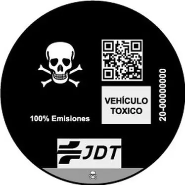 JDT toxic car environmental distinctive skull sticker adhesive vinyl inside