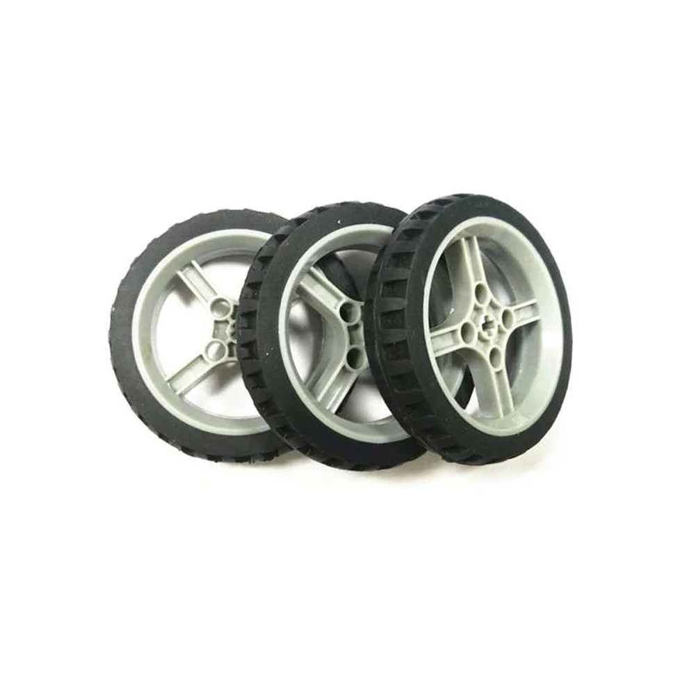 4 pz/lotto Geekservo ruote ad asse trasversale compatibili con Legoeds Building Blocks Brick Smart Car Accessories