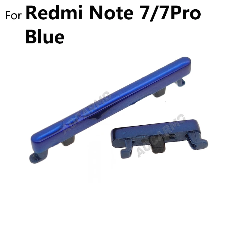 Aocarmo For Xiaomi Redmi Note 7 Pro 7PRO Volume Power ON OFF Volume Up Down Side Button Key Replacement Repair Part