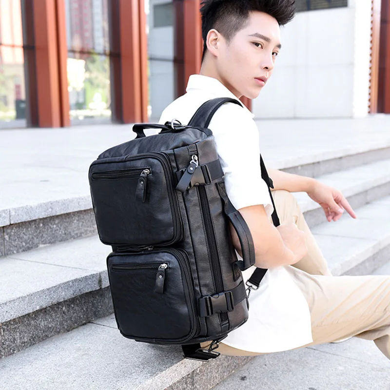 Men Business Travel Black Backpack Waterproof Fashion School Scratchproof Big Capacity Young Teenage High Quality Bags XA518ZC