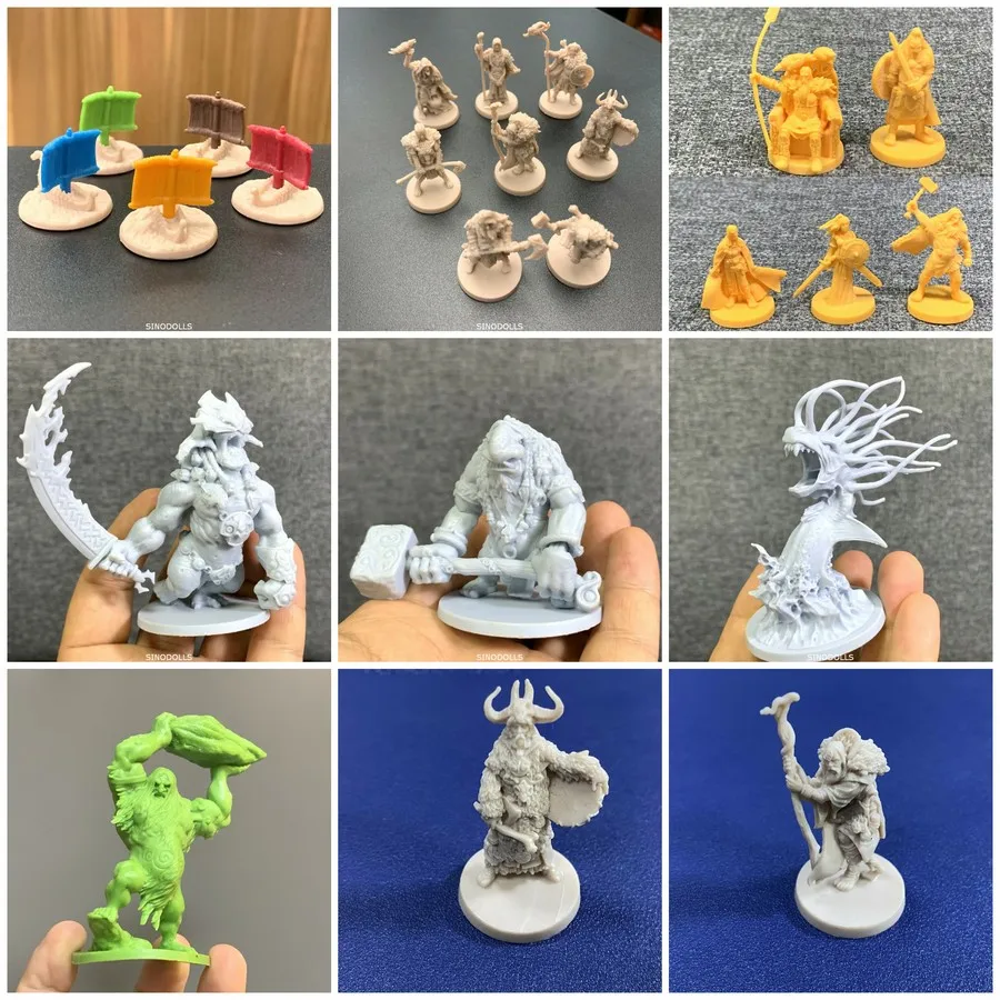 Lot Sea Serpent Troll Monster Fire Giant Miniatures Clan Warrior Blood Rage Board Game 5th Player Mystics Kickstarter CMON