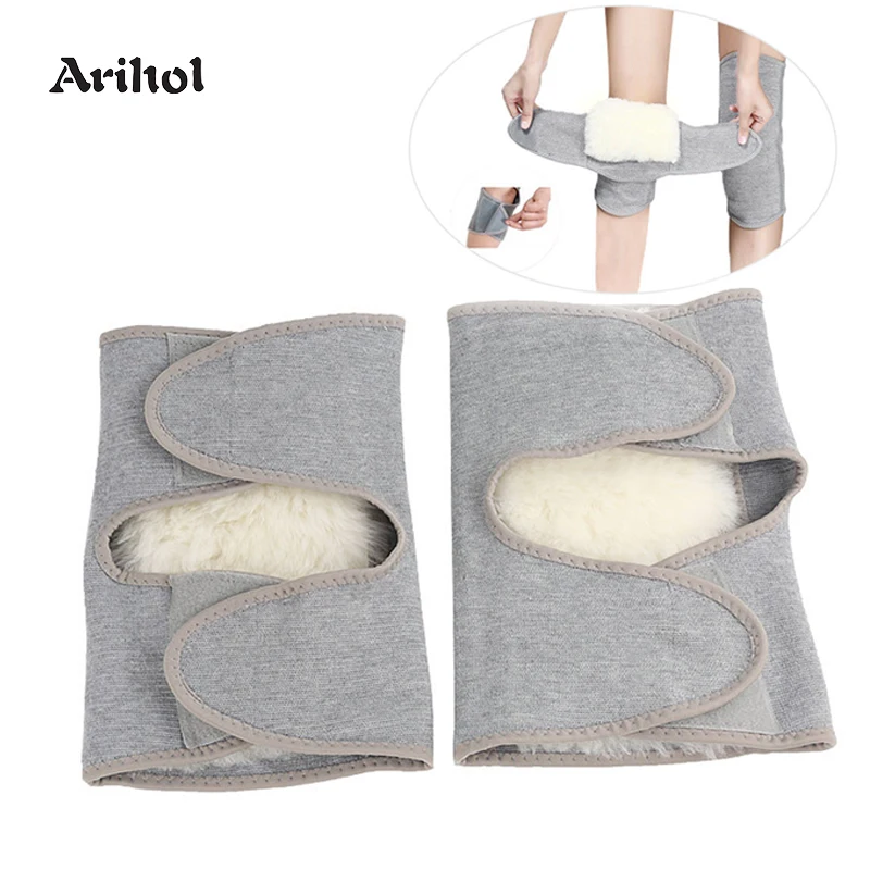 

Winter Wool Knee Sleeve for Men Women Keep Warm Fleece Knee Brace Thermal Leg Warmers Sleeve Knee Support Outdoor Knee Pads