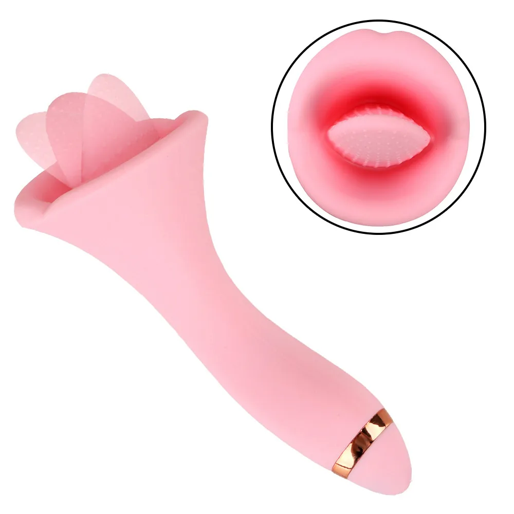 Sepong Mainan Seks untuk Wanita Oral Jilat Lidah Vibrator Wanita Masturbasi Puting Sucker Erotis Alat Klitoris Stimulator