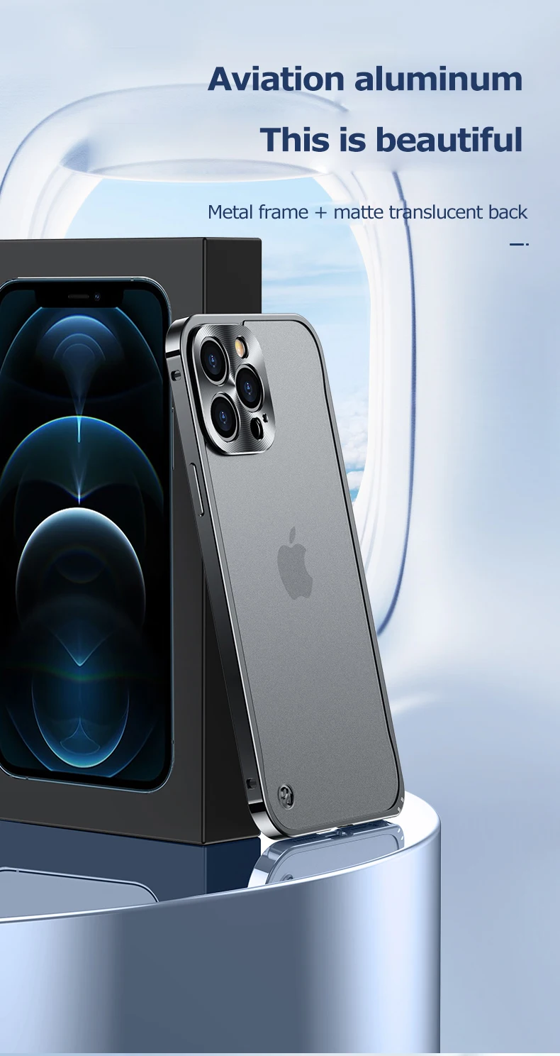 Metal Phone Case For IPhone 12 13 14 15 16 17 Pro Max Cover 16Plus Magnetic Aluminum Frame Phone Shell For IPHON 16 17 Pro Max