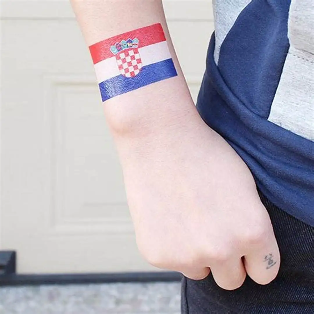 National Flag Temporary Tattoo Face Arm Art Men Women Fake Tattoo World Brazil Russia America Football Game Tattoos