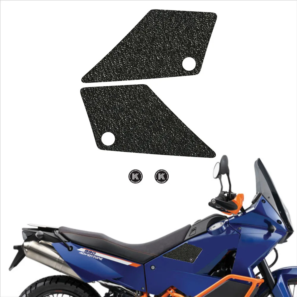 

Motorcycle Anti slip Fiber Tank Pad tank Side Traction Sticker For BMW 13-16 R1200GS 13-18 F800GT KTM 06-13 990 ADVENTUER