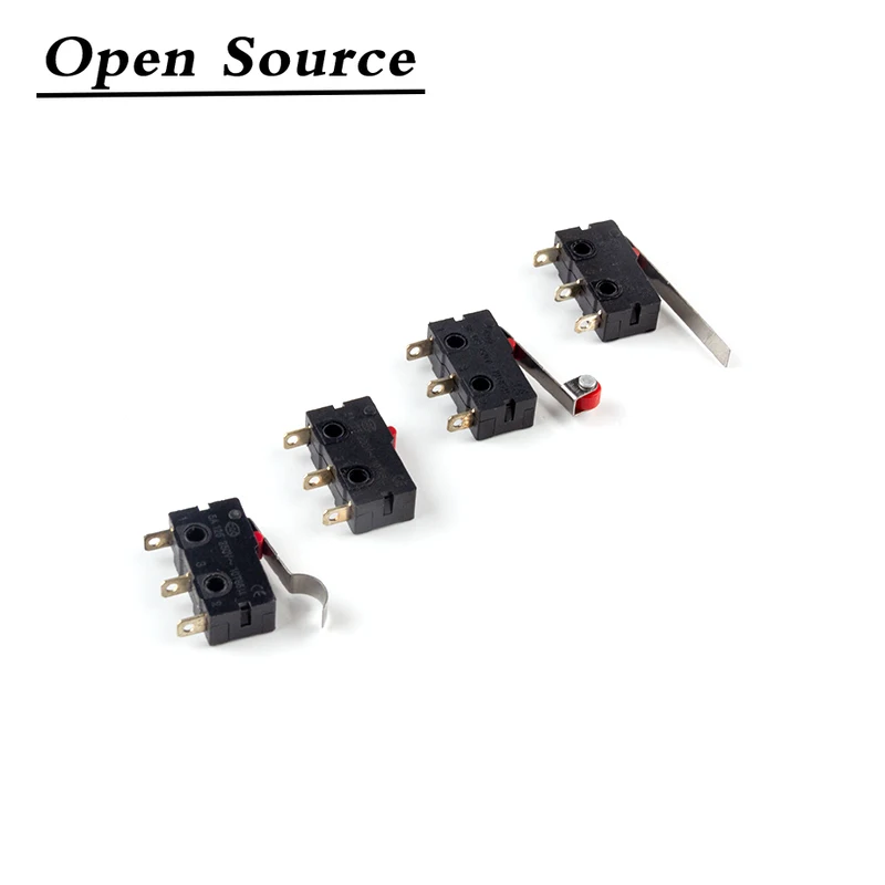 10Pcs Mini Micro Limit Switch NO NC 3 Pins PCB Terminals SPDT 5A 125V 250V 29mm Roller Arc lever Snap Action Push Microswitches