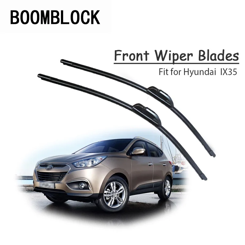 BOOMBLOCK 2pcs Car Accessories Windscreen Rubber Original Wiper Blades Arm Kit For Hyundai ix35 2015 2014 2013 2012 2011 2010