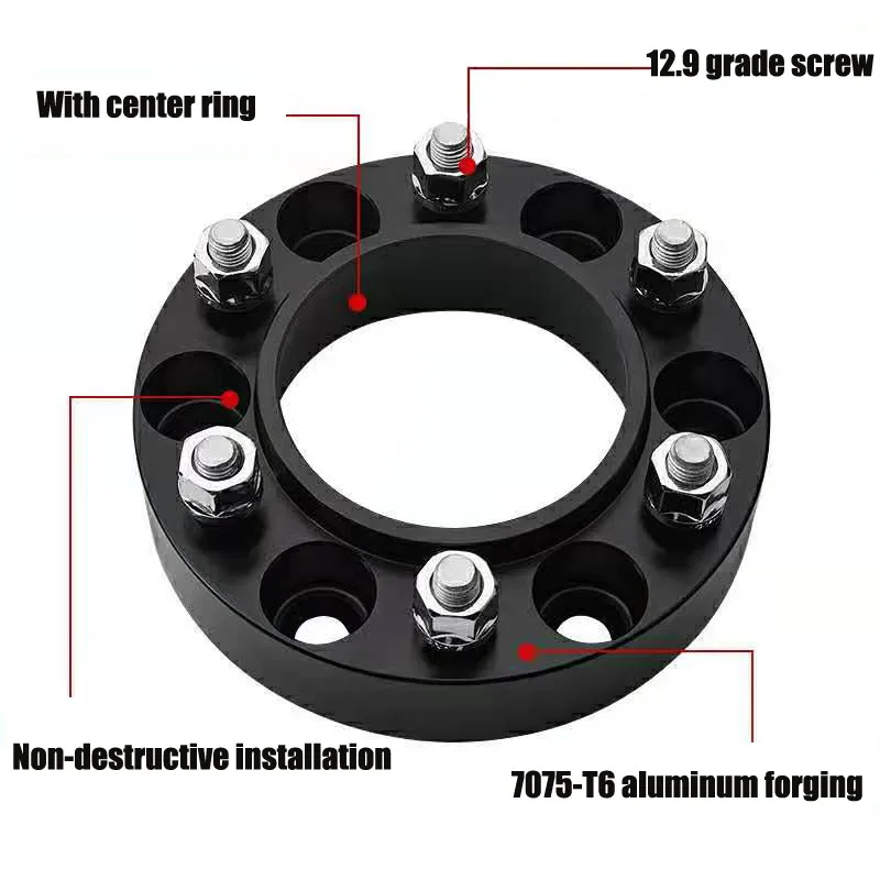 Wheel Spacers 6x139.7 25-38mm Hubcentric 93.1 Car Accessories Aluminum Wheel Adapter Suit For Ford Ranger Car Separadores