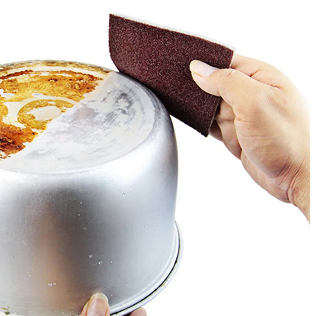 Magic Sponge Eraser Carborundum Removing Rust Cleaning Brush Descaling Clean Rub for Cooktop Pot Kitchen Sponge