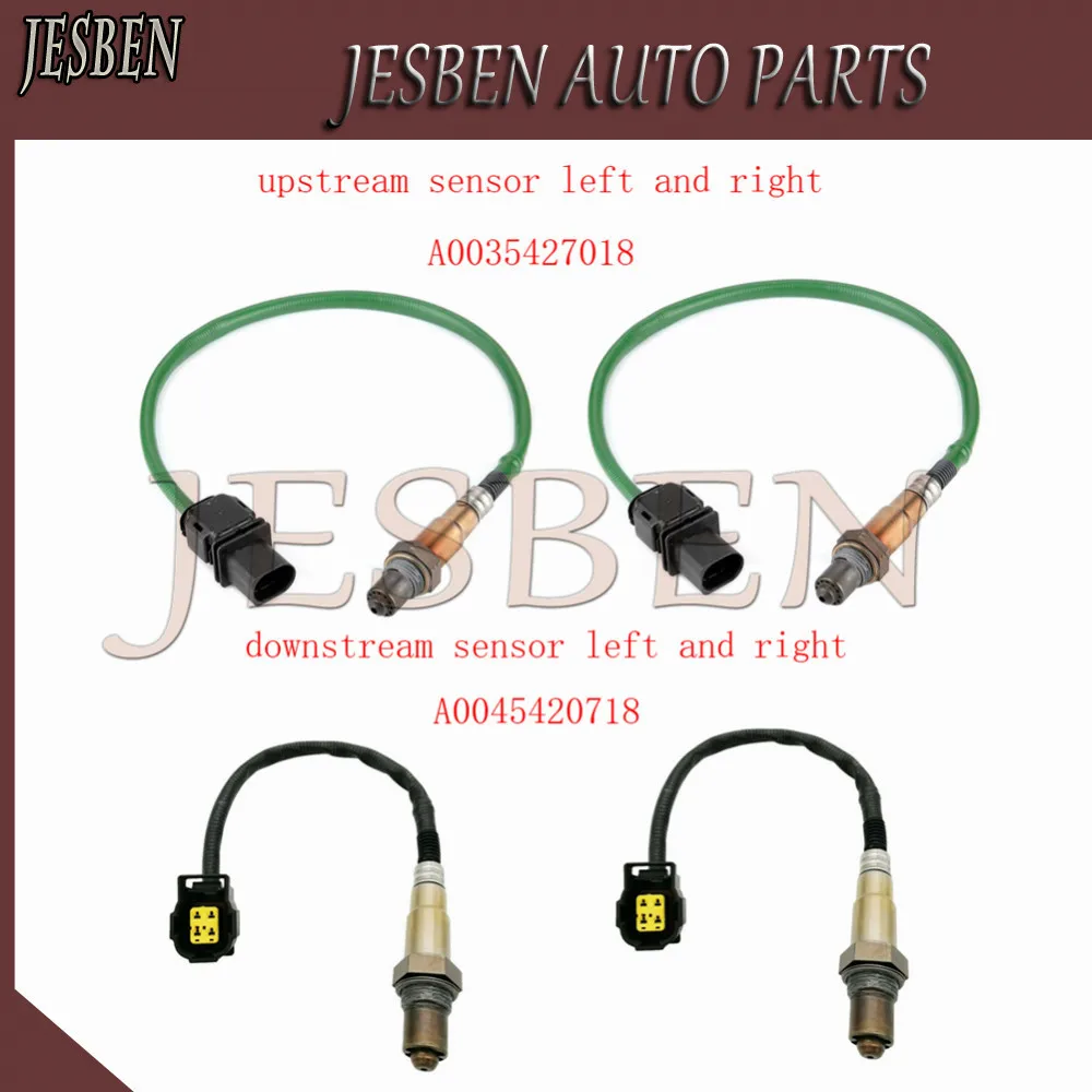 4X A0045420718 A0035427018 Front Rear Lambda Oxygen O2 Sensor for MERCEDES-BENZ CLS300 CLS350 CLS500 C280 C63 AMG C300 E300 E350