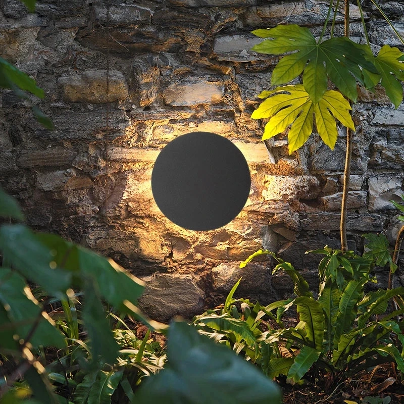 2021 جديد جدار فولاذي مقاوم للصدأ مصباح dip65 في الهواء الطلق مقاوم للماء ip65 داخلي ديكور الإضاءة حديقة فيلا شرفة مصباح ، مصباح الجدار