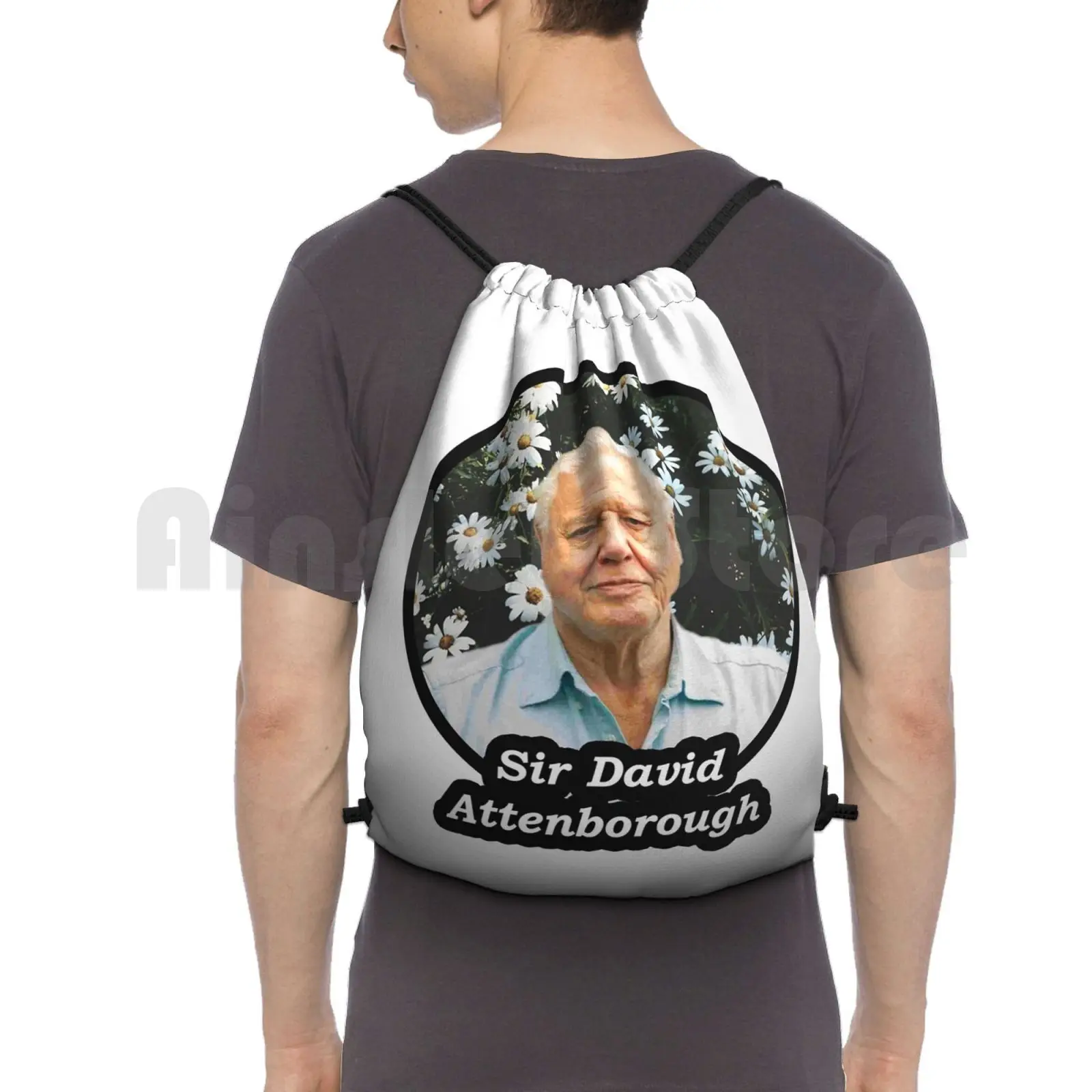 

Рюкзак Sir David Attenborough, сумка на шнурке, сумка для верховой езды, скалолазания, спортивная сумка Nature David Attenborough, Documentary Sir