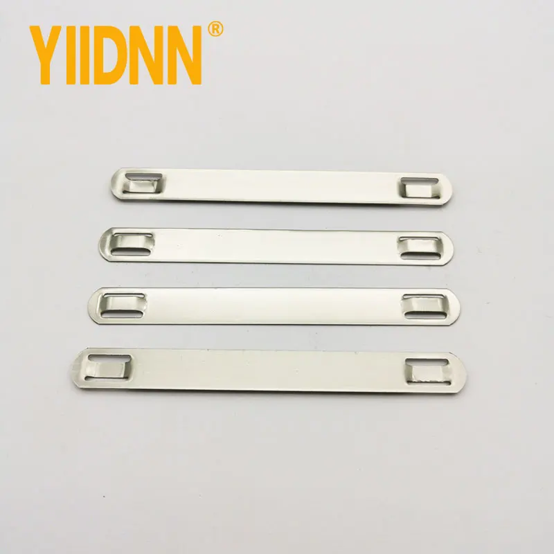100pcs 304 316 Stainless Steel Cable Marker Plate with Self-Lock Cable Tie 9.5*89mm