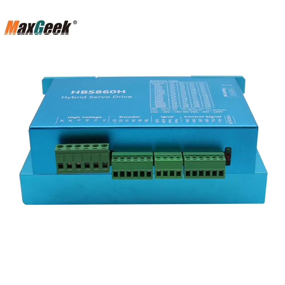 Гибридный сервопривод Maxgeek HBS860H, 1000 об/мин, драйвер шагового двигателя с замкнутым контуром серии 86