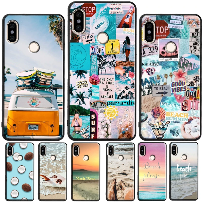 Beach Summer For Redmi Note 11 Pro Phone Case For Redmi Note 10 Pro 7 8 9 Pro 10S 9S Redmi 10 9A 9T 9C