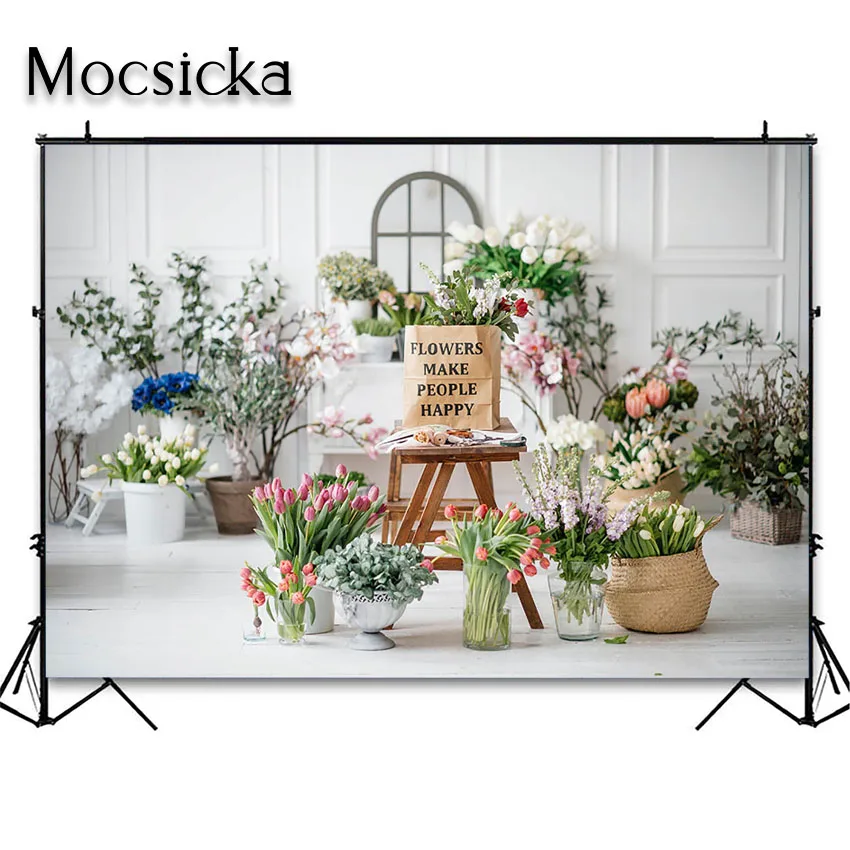 Mocsicka – arrière-plan de photographie de printemps pour enfants, arrière-plan de photographie de gâteau de fleur, de Smash, pour Portrait, prise de vue, accessoires de Studio pour la photographie