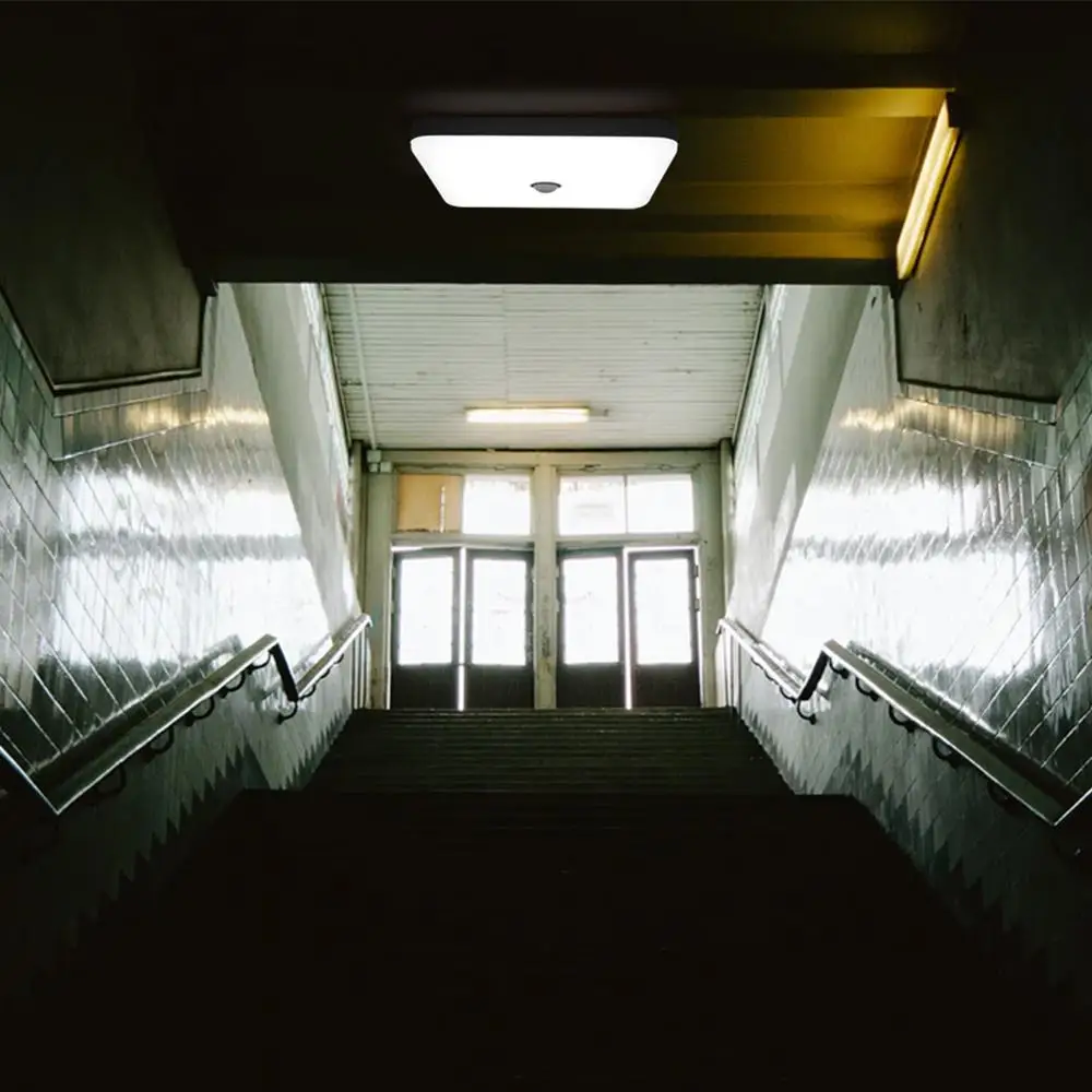 LED Ceiling Light Surface Mounted PIR Motion Sensor Night Lamp 30W 36W Kitchen Basement 220V 240V Home Panel Lighting Fixture