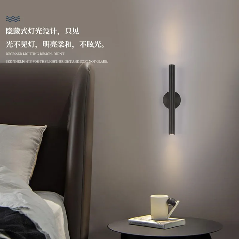 Modern Indoor LED Two-way Light Simple Wall Of Bedroom The Head Of A Bed Lamp Garden Villa Hotel Interior Wall Of The Corridor