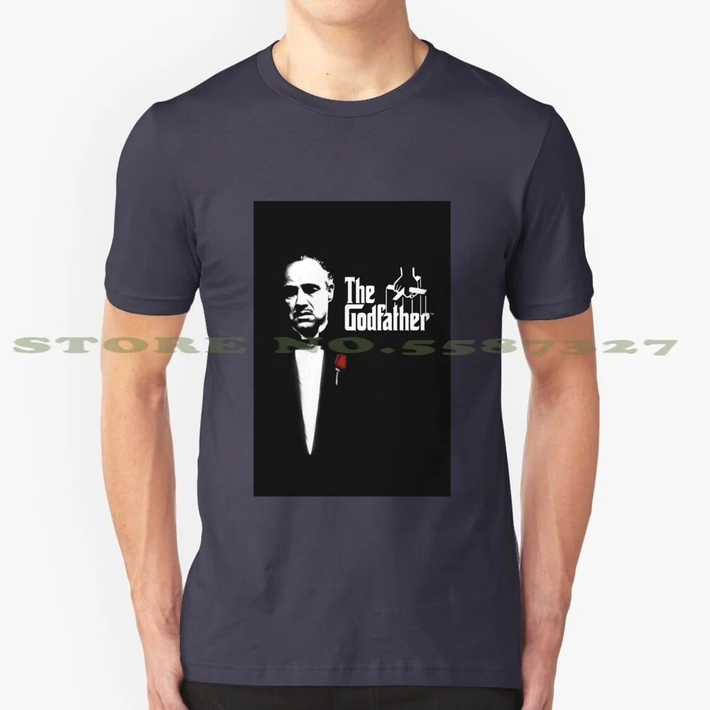 The Godfather Poster 100% Pure Cotton T-Shirt Godfather Francis Robert Niro Tony Montana Pacino Bong Joon Webbed Oscar Movie