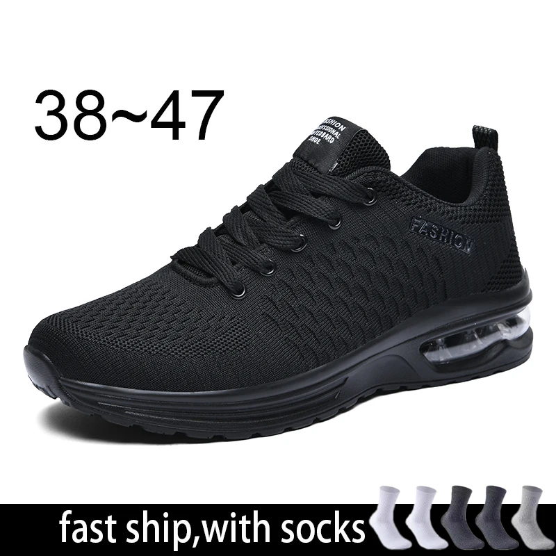 

38~47 Sneakers Men Running 2021 Comfort Air Cushion Shoes Men Sports Footwear Male Fashion Jogging Trainers Lovers Sneakers 47