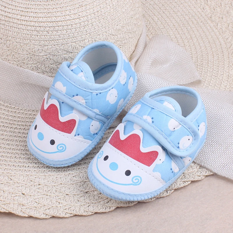 Cartoon Pink Newborn Baby Girl Boy Shoes Cotton Toddler Anti-slip Shoes Soft Sole Baby First Walk zapatos 2023 Spring