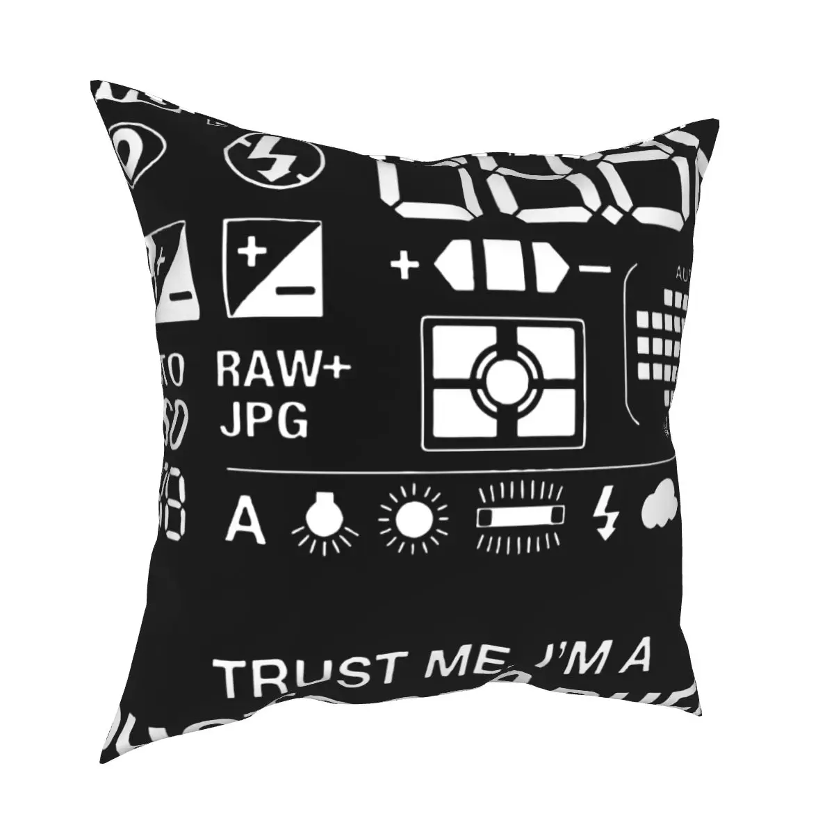 Photographer Camera Pillowcases Polyester Car Photography Gift Present Funny Cushion Cover Cool Pillow Cover 40*40cm