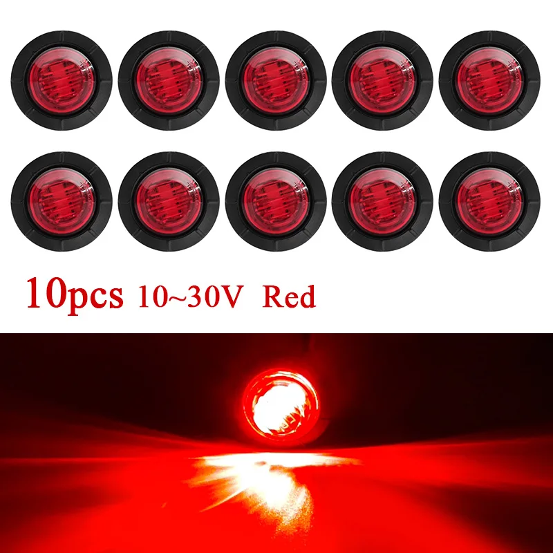 10PCS 24v Led Lights Truck Accessories 24v Luces Truck Trailer Lights for fh12 Truck Parts