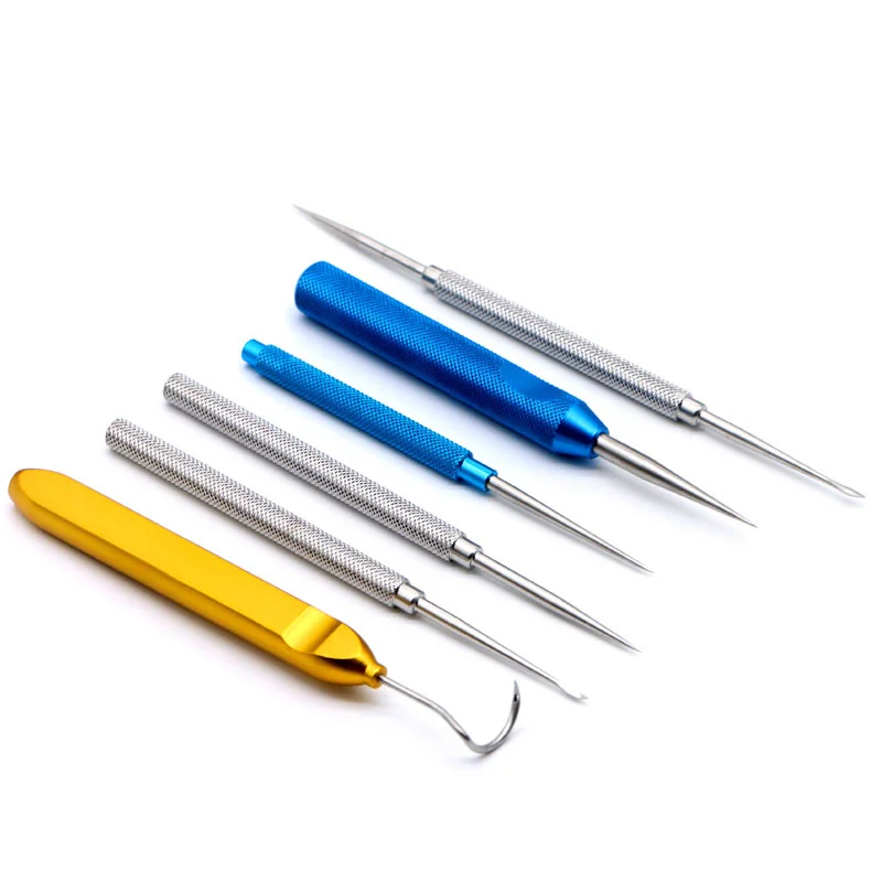 Facial thread carving device, embedding thread guide device, skin needle, cosmetic micro-surgical instrument