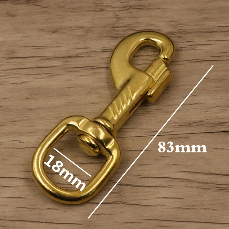 Large Brass Swivel Eye Trigger Bolt Lobster Claw Clasps Snap Hook Clip Buckle For Bag Webbing Leather Craft Collar Accessories