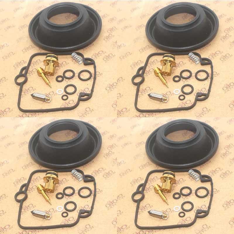 

Carburetor Repair Kit 4SET For GSX-R 750 GR7AB 1990-1991 GSX-R 750 W GR7BB 1992-1995 Plunger vacuum diaphragm