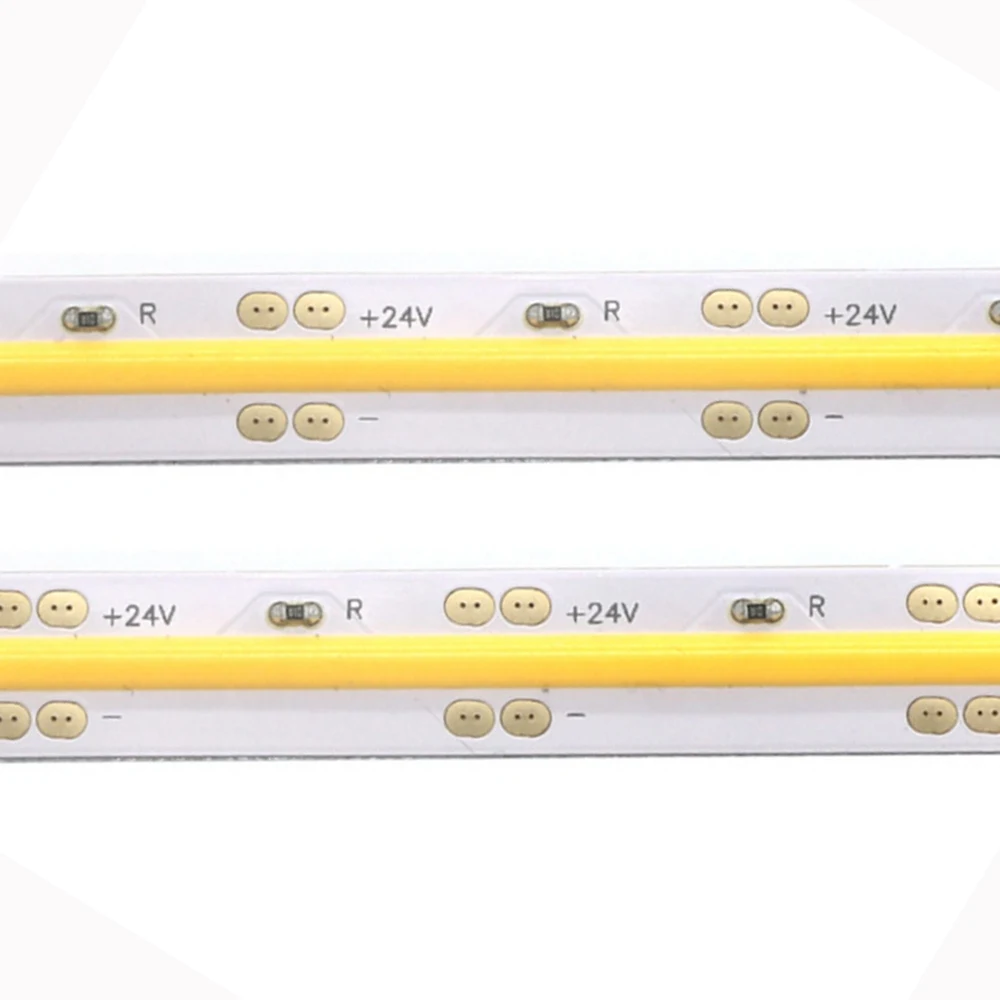 Tira de luces Led COB resistente al agua, iluminación Flexible IP67, 10 W/M, RA90/85, blanco natural, blanco cálido, 12V, 24V