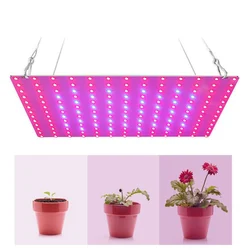 Luz LED para cultivo de plantas, lámpara de Panel para cultivo de flores, fitoamplificador para crecimiento de espectro completo, hidropónico para interiores y el hogar