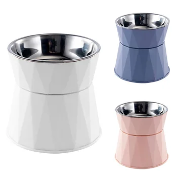 Stainless Steel Cat Bowl High Foot Dog Bowl Neck Protector Cat Food Water Bowl Anti-overturning Bowl Pet Feeder Bowl Supplies 6