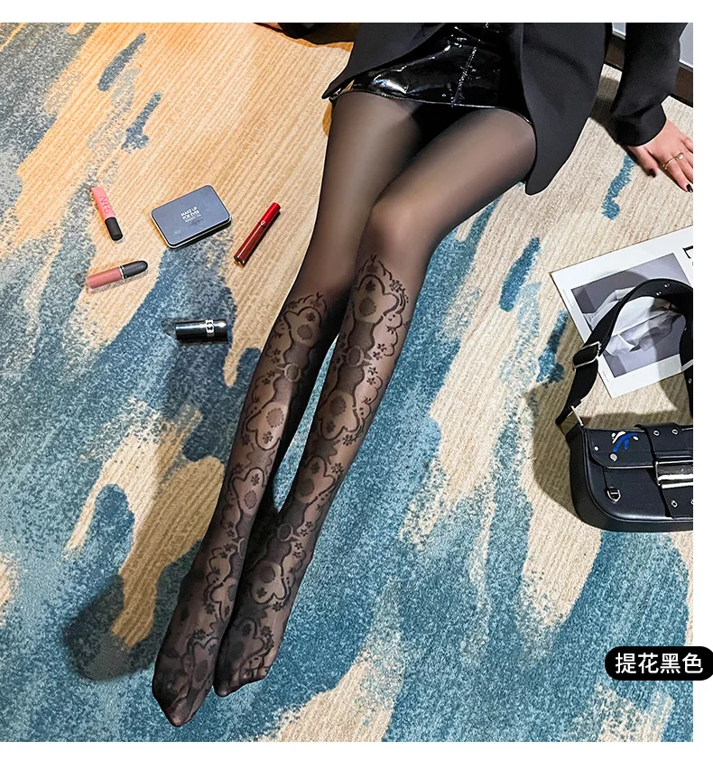 Bride Lace Stockings Lolita Hollowed Out Bottomed Thin Pantyhose Retro Floral Rattan White Stocking Hot Classic Tights