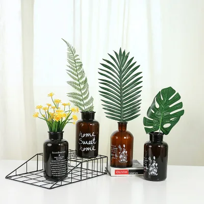 

Nordic Creative Living Room Decoration Hydroponic Bottle Small Fresh Ins Home Decoration Glass Vase Bottle Dried Vase Flower