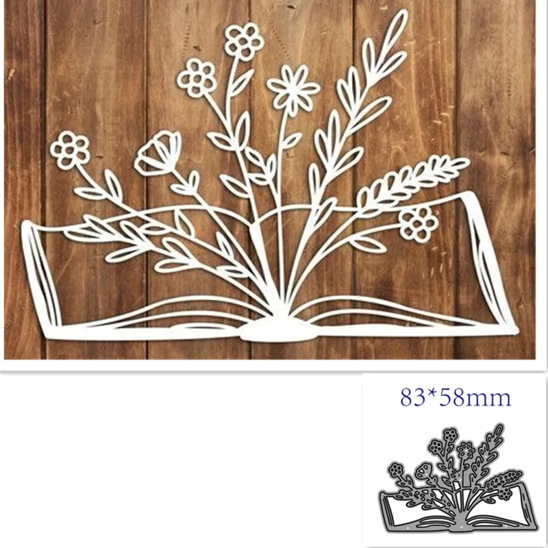 

Металлические штампы для вырезания форма для книжки цветочное украшение для скрапбукинга бумаги ремесло Нож Форма лезвие Дырокол трафареты