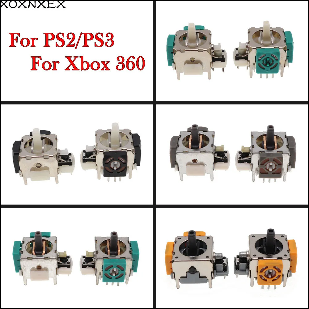 100Pcs For XBOX 360 3D Analog sticks Controller Joystick Axis Sensor Module For PS2 PS3 Replacement repair parts