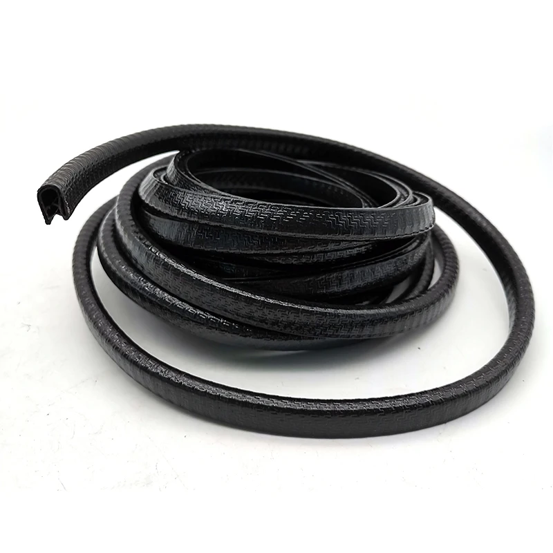 4.5m U-Style Car Seal Strip Door Edge Pinchweld Trim Steel Insert Rubber