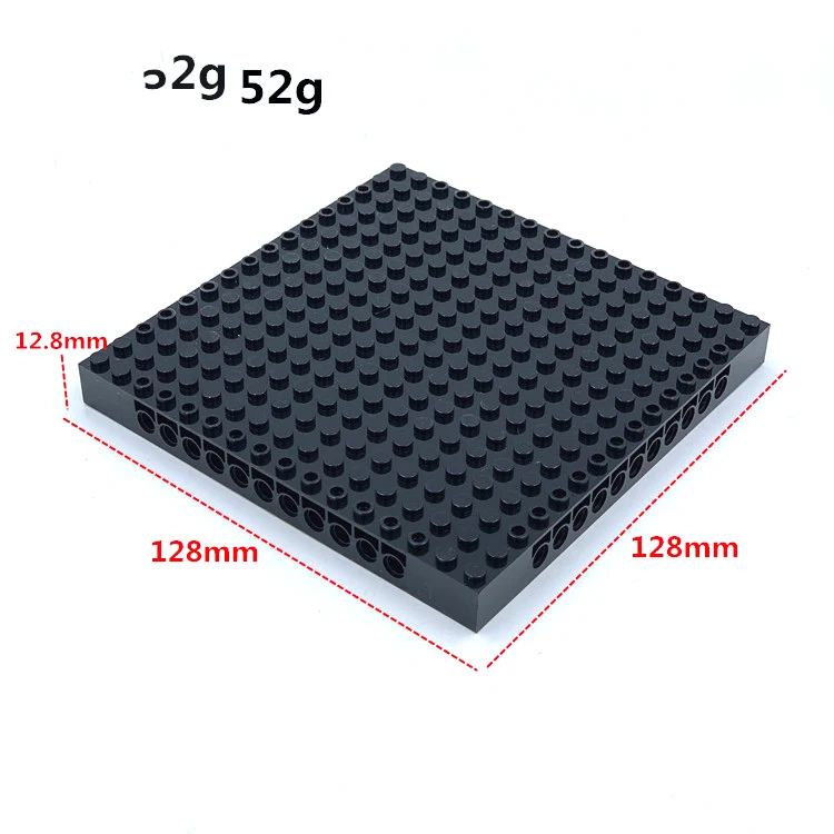 1pc 16x16 Black DIY Building Block Base Plate Can be Spliced Compatible with 65803 Combination Board