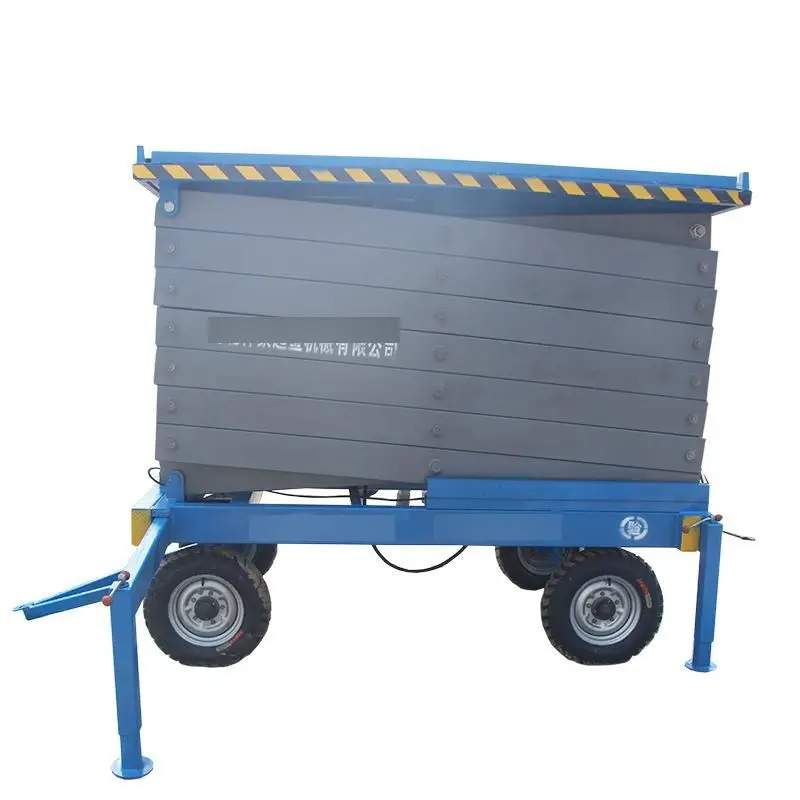 0.3-4m 300kg Aerial work mobile electric lifting platform mobile elevator track lift freight elevator