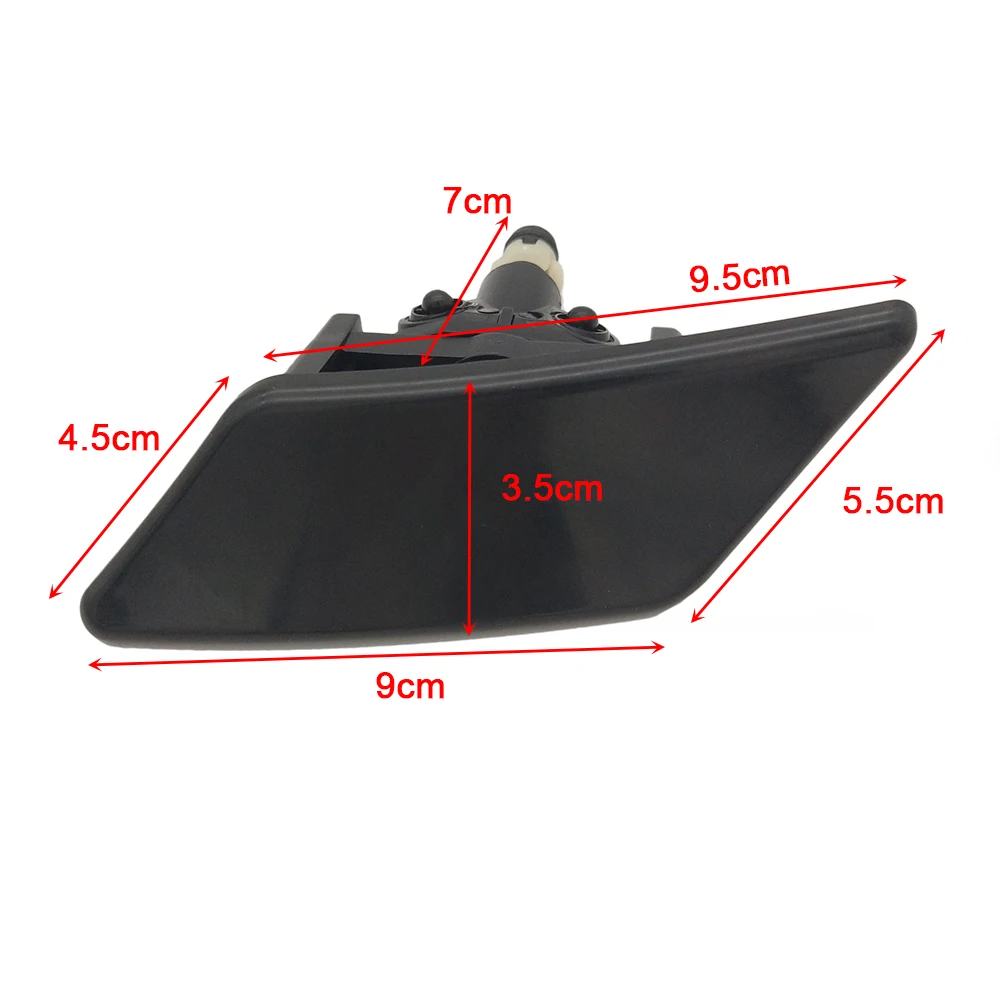 Cubierta de boquilla de pulverización de arandela de faro delantero de coche, tapa de chorro para Peugeot 307