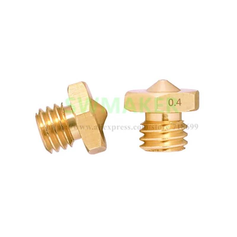 2 IN 1 OUT Multi Color Cyclops Nozzle Mixed Color Brass Nozzle for 1.75mm 3D Printer Extruder Hotend