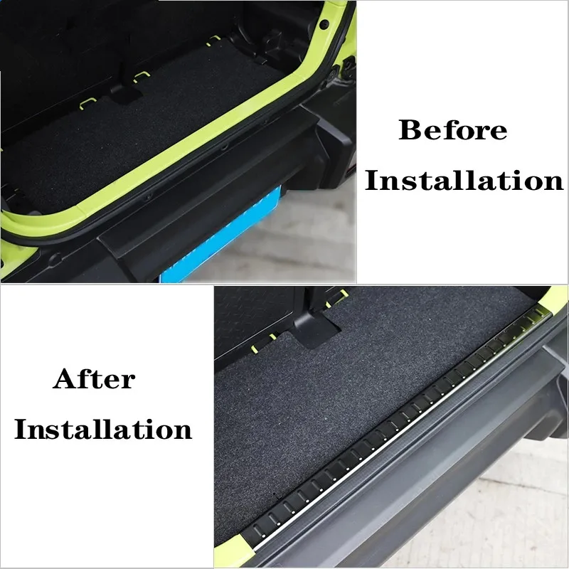 Sansour Tailgate Inner Guard for Suzuki Jimny JB74 Car Tail Door Inner Guard Decor Protect for Suzuki Jimny 2019+ Accessories